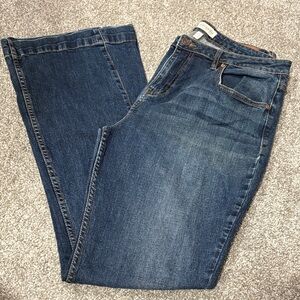 Shyanne Dark Blue Flare Leg Jeans